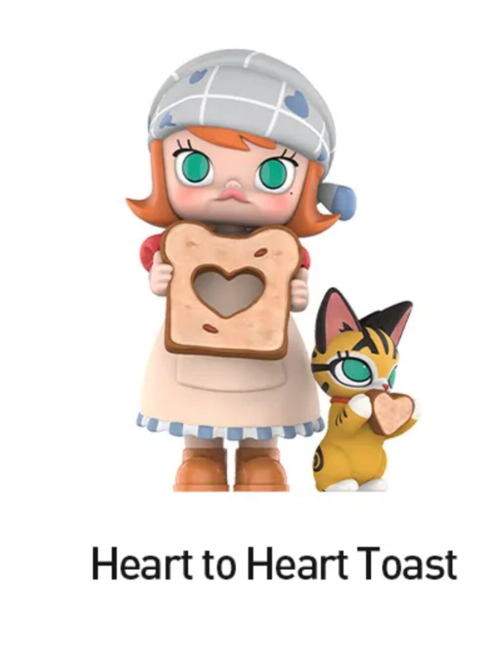 Pop Mart Molly Carb Lover Figure Sealed New Heart to Heart Toast SHIPS IN BAG